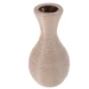 Woven Flower Tall Decorative Containers European Woven Plastic Vase Style Beige Braided Plastic Lasting 4