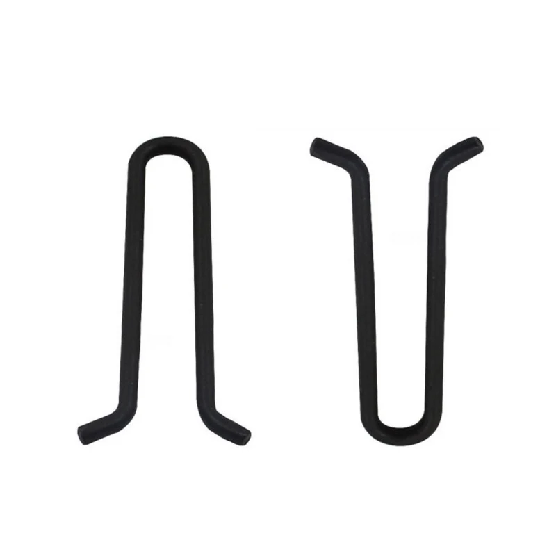 1000pcs Carp Fishing Tackle Terminal Matt Black Lead Weight Mould Eye Loops Clips Bent Head U-shape Clip Fishing Goods Pesca