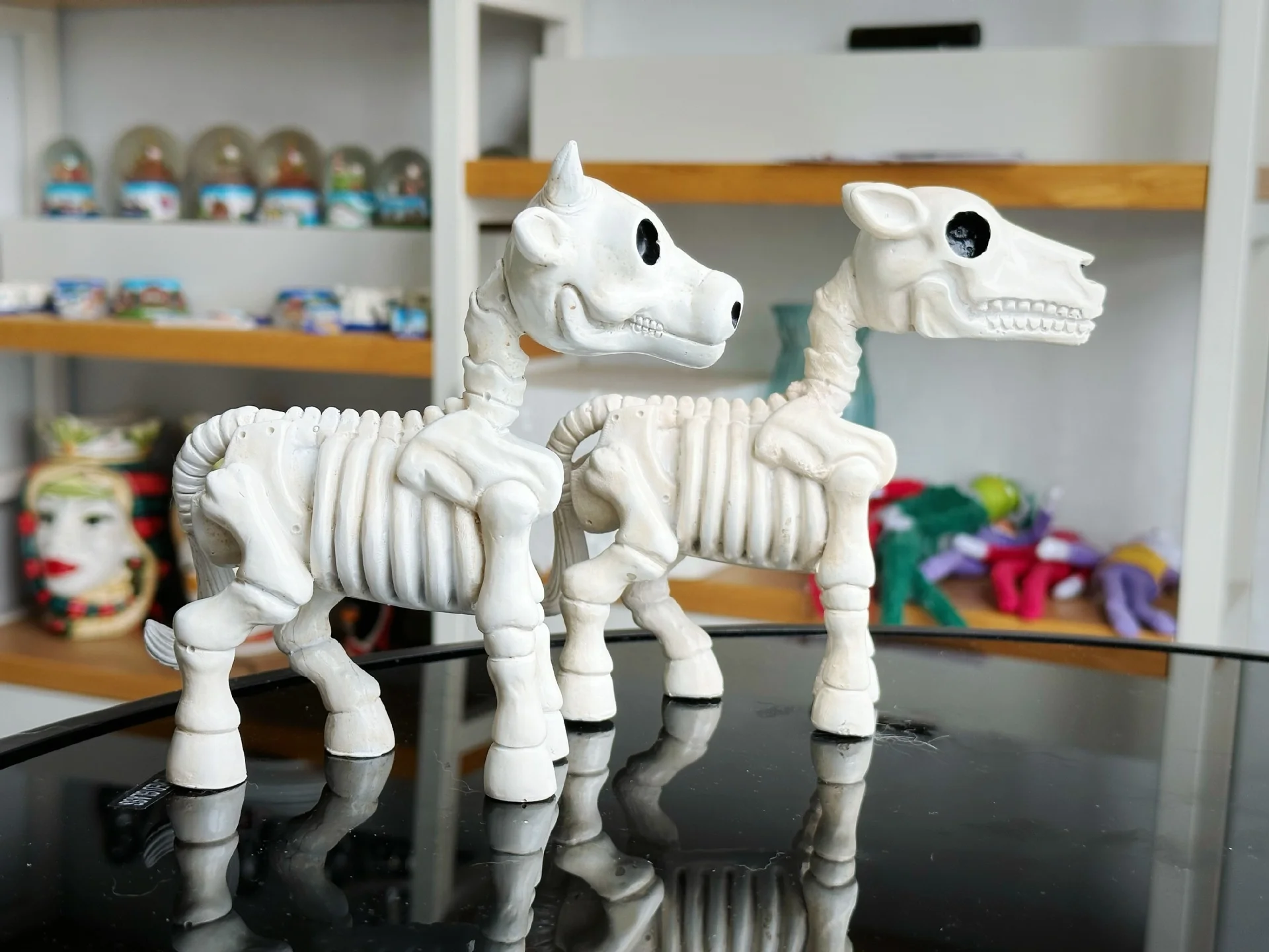 Halloween Cow And Horse Skeleton Spooky Skeleton Halloween Decor ...