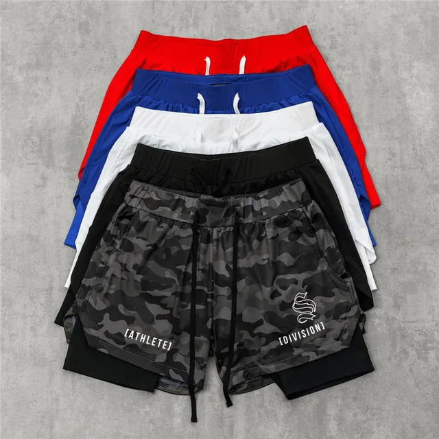 Double Layer Men's Sports & Fitness Shorts - Image 6