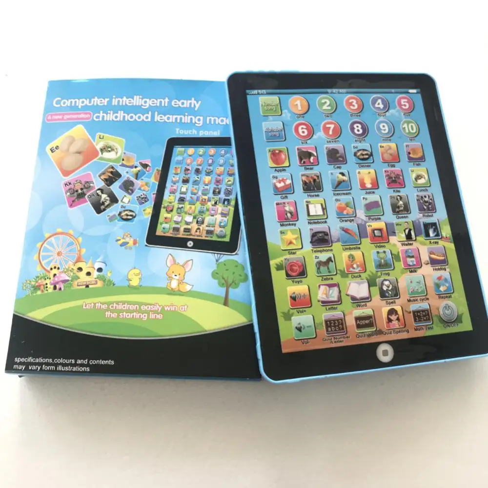 Learning Toys Kids Tablet Children Tablet Funny Birthday Gift For Children Educational Toy Tablet Toy Durable Learning Toys Kids Learning Pad Plastic