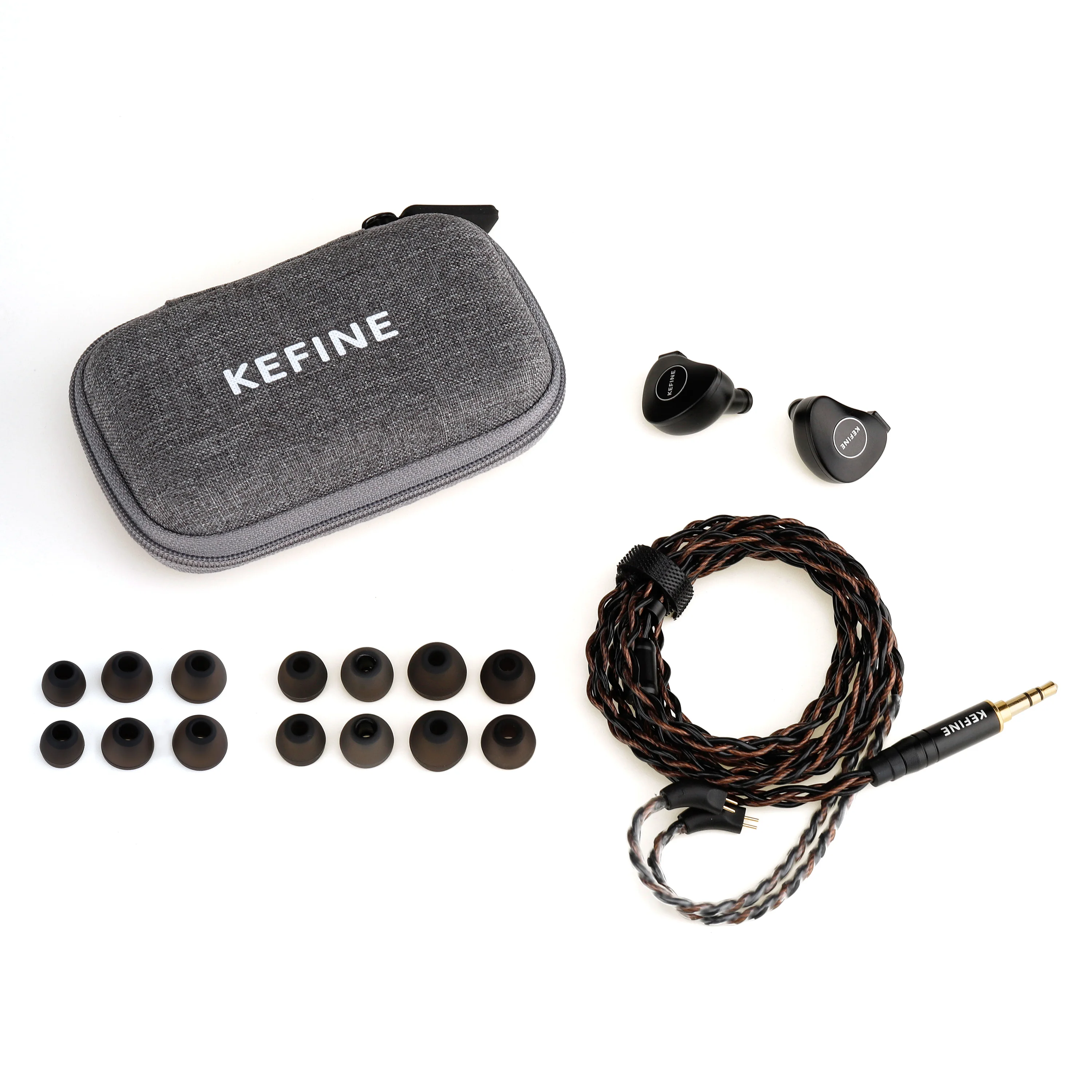 KEFINE klanar 14.5MM Sima vezető in-ear monitors vel 2-pin 0.78 Levehető Vezeték