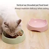 Cat Bowl, Plastic Cat Food Bowl Water Bowls Snack Basin, Pet Feeding Supplies 2