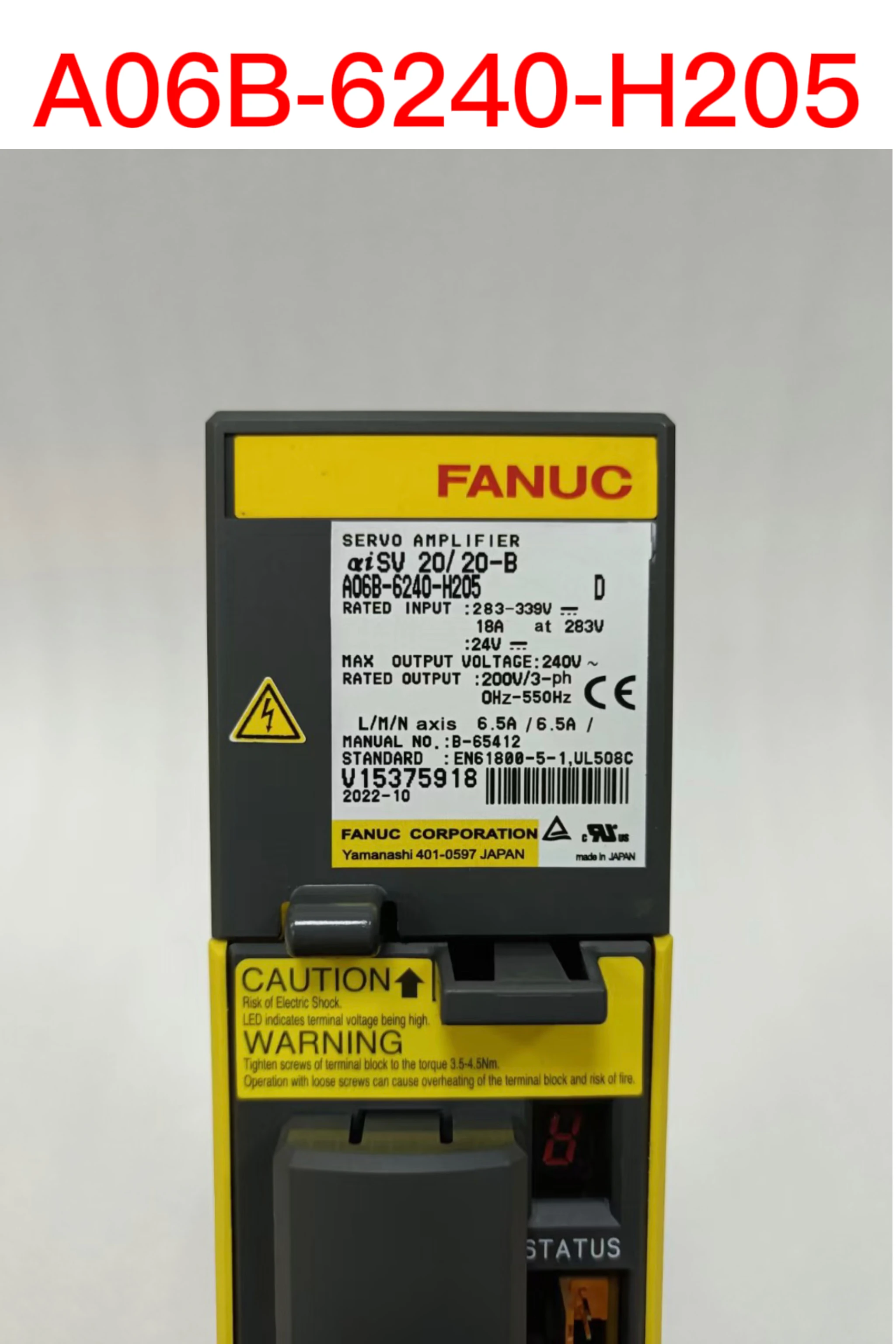 

Second-hand A06B-6240-H205 test ok