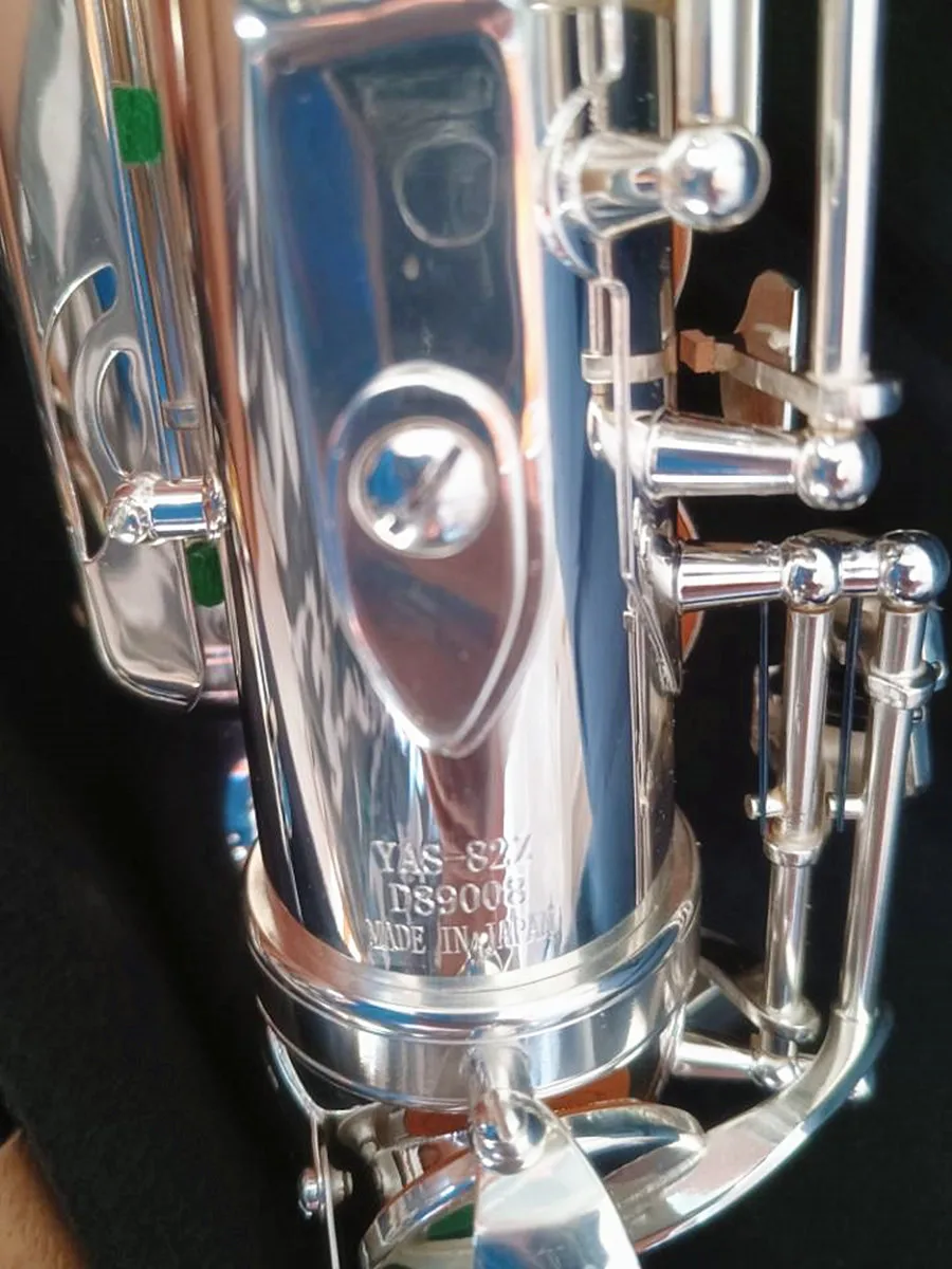 Alto Saxophone YAS-82Z E-Flat Brass Silvering Sax Performance Musical Instrument With Case Accessories
