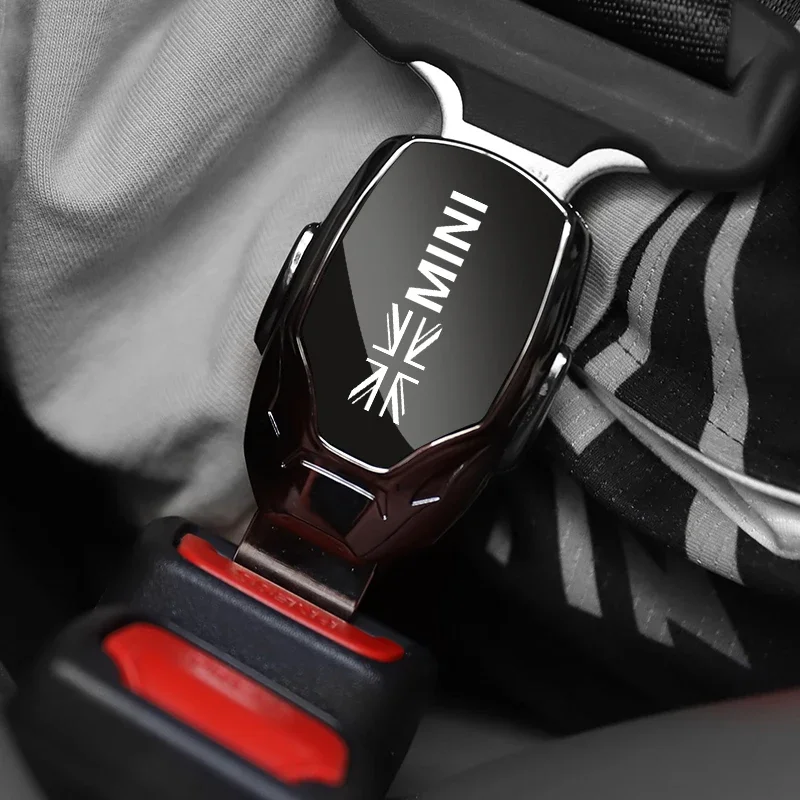 Car Seat Metal Jewelry Car Interior Seatbelt Extender 1 pcs for Mini Cooper S One R52 R53 R55 R56 R60 accessories