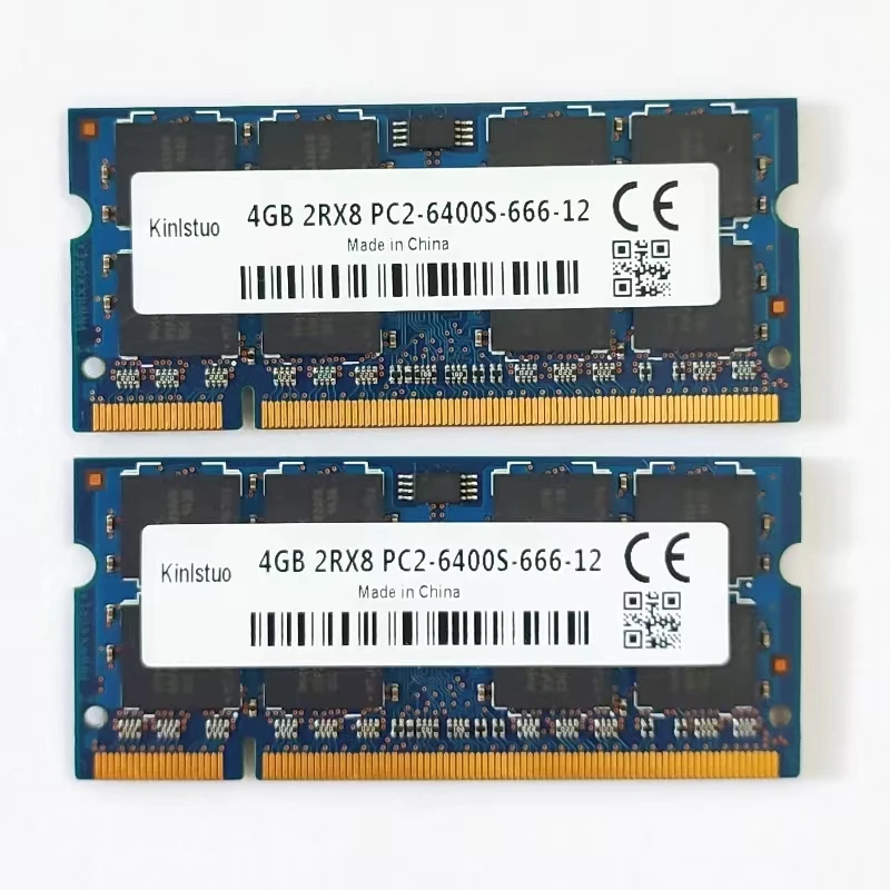 Memória Ddr2 do Portátil dos Ram 4gb 800mhz Ddr2 4gb 2rx8 Pc26400s-66612 Sodimm 1.8v do Caderno Memoria - Imagem 5
