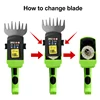 2 IN 1 Handheld Electric Hedge Trimmer Cordless Grass Shear Shrub Trimmer Rechargeable Grass Cutter for Garden/Lawn 4
