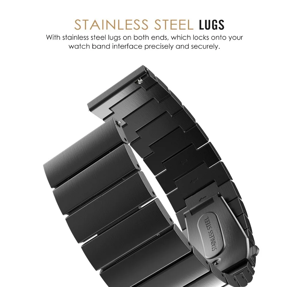 22mm 20mm Metal Strap for Samsung Galaxy Watch 4/5/6/active 2/Huawei Watch GT3 Pro 46mm Bracelet for Amazfit GTR/GTS 47mm Correa