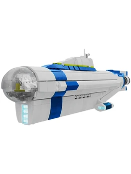 Конструктор MOC Subnautica, подводная лодка, морской корабль, оружие, игрушки для детей, подарок на Рождество
