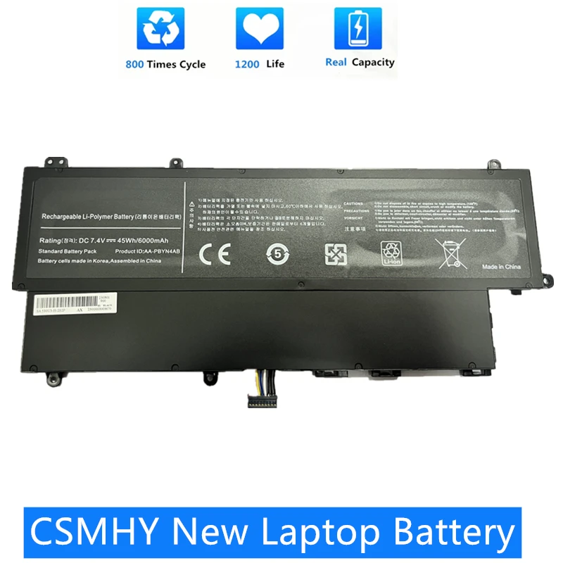 Csmhy Nuova Batteria Per Laptop Aa-Pbyn4Ab Per Samsung Serie 530 U3 Ht3691Fc700364 530 U3C Np530V3C Np530U3C 535 U3C 530 U3B Np530U3B 6000