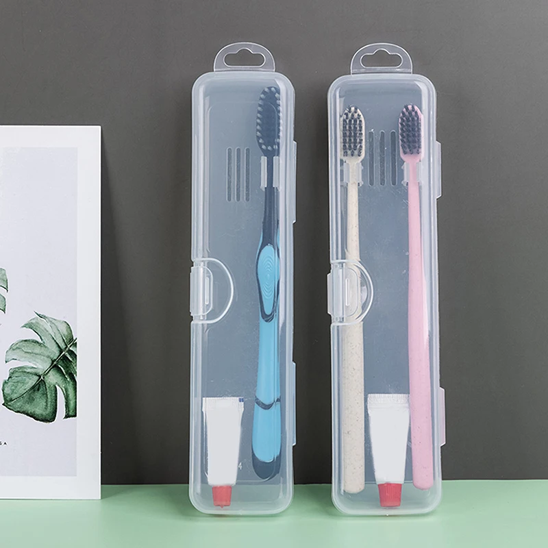 Toothbrush Holder Transparent Organizer Case Portable For Travel