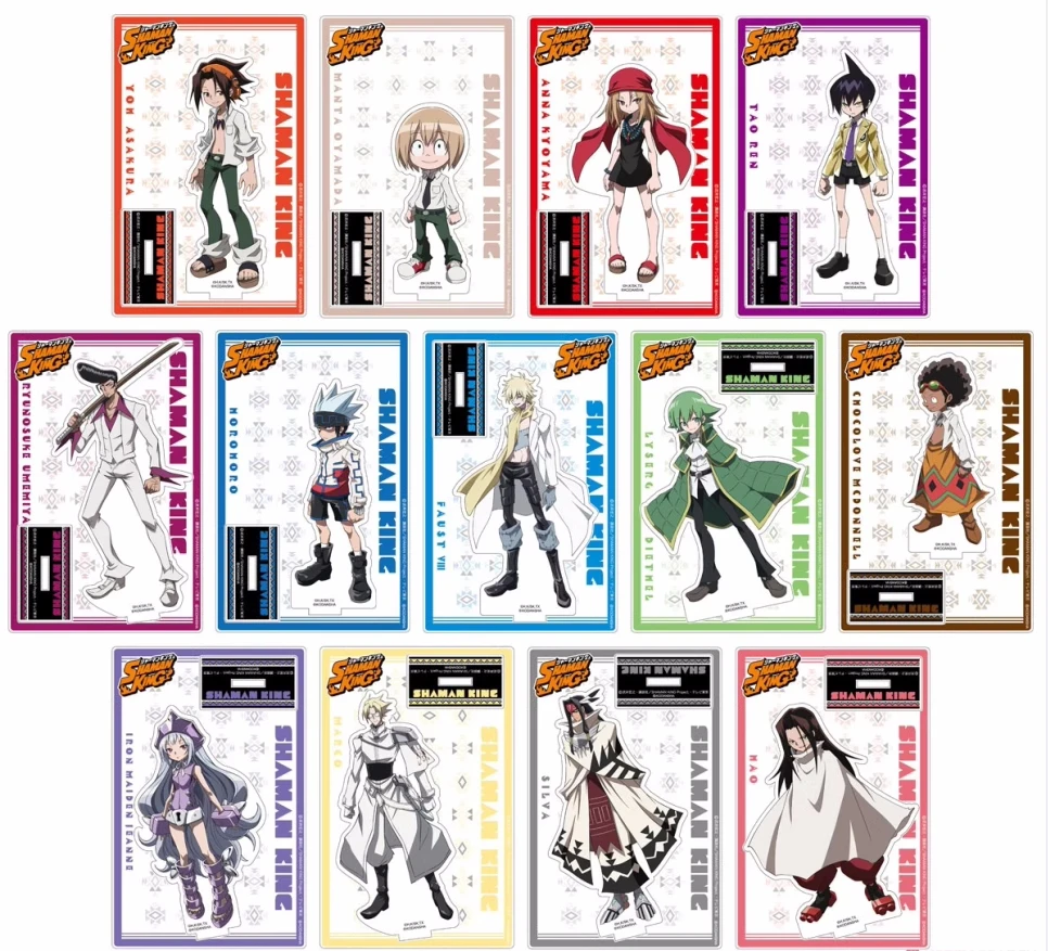 

Shaman King YOU ASAKURA AMIDAMARU ANNA KYOYAMA Rizerugu Daizeru Cosplay Acrylic Figure Stand Figure 5653 Kids Collection Toy