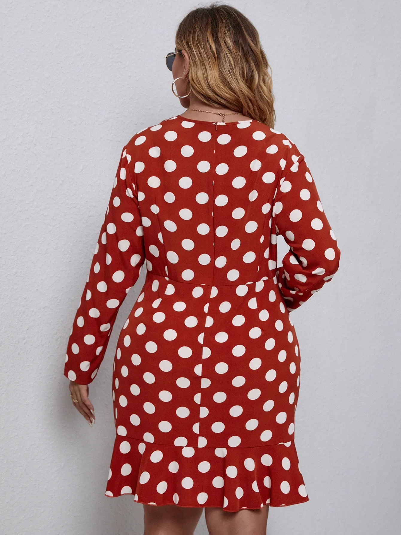 Finjani Plus Size Bohemian Dresses For Women 2023 Dot Pattern Red Even Dress Pretty And Cheap Evening Dresses