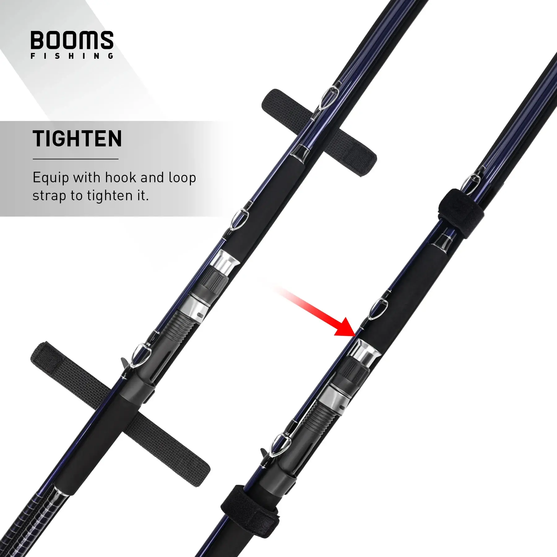 Ausleger Angeln RS6 Stange Schutzhülle Fall Fliegen Angelruten Abdeckung Pole Tasche Halter Gürtel Straps Wrap Tragbare Werkzeuge Zubehör – Detail 6