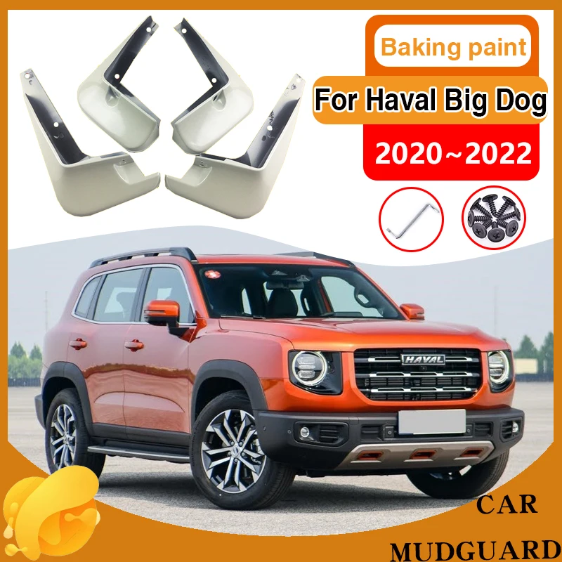 

Car Rear Wheel Mudguards for GWM Haval Big Dog 2020~2022 MudFlaps Guards Front Fender Baking Paint Protect Mud Flaps Accessories