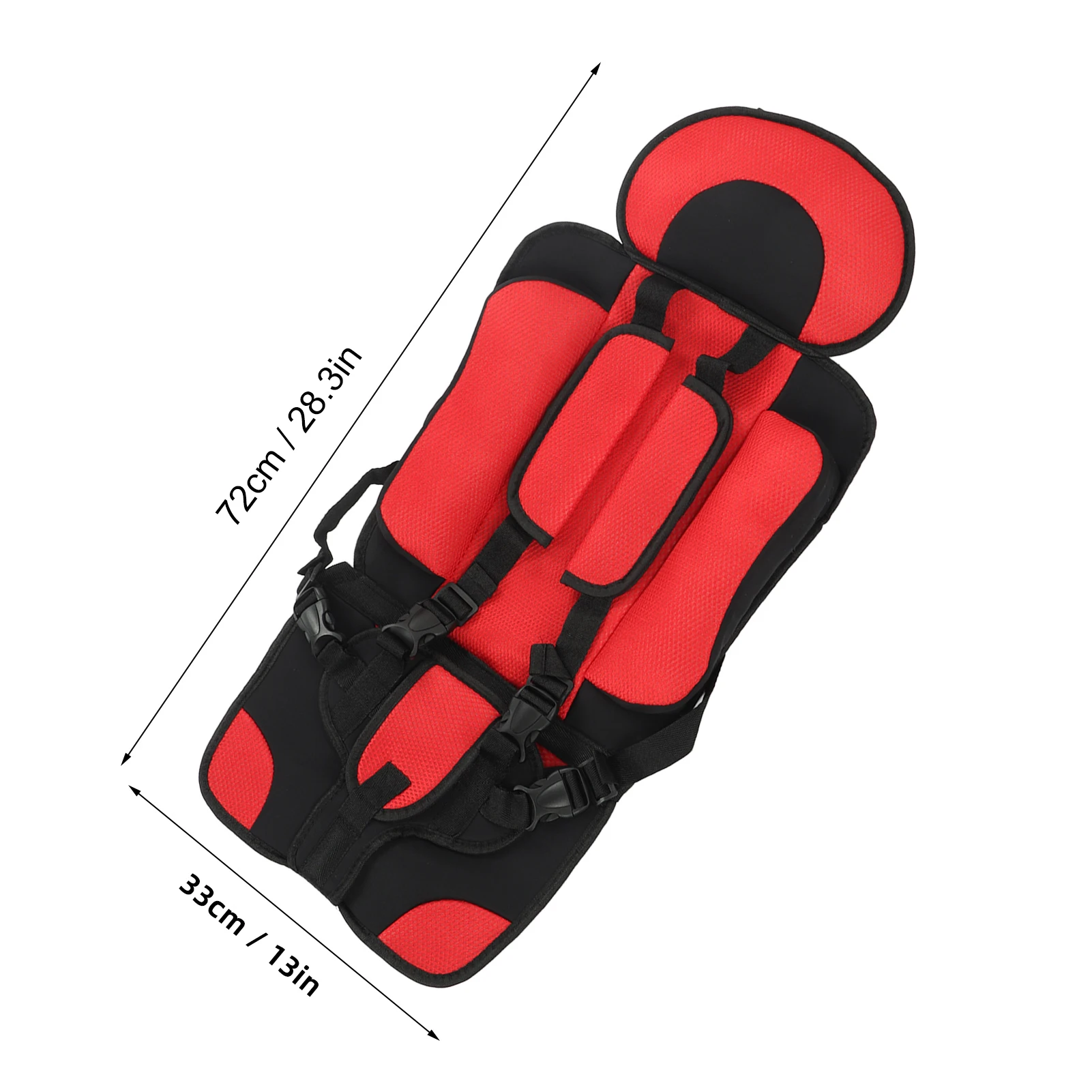 Kids Safety Seat Simple Car Portable Seat Foldable Adjustable Strap Travel Accessories Protective safety seat mat car seat mat