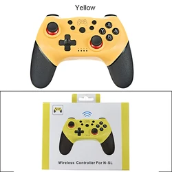 BROODIO Wireless Bluetooth Gamepad for Nintendo Switch Pro Console (Yellow With  BOX)