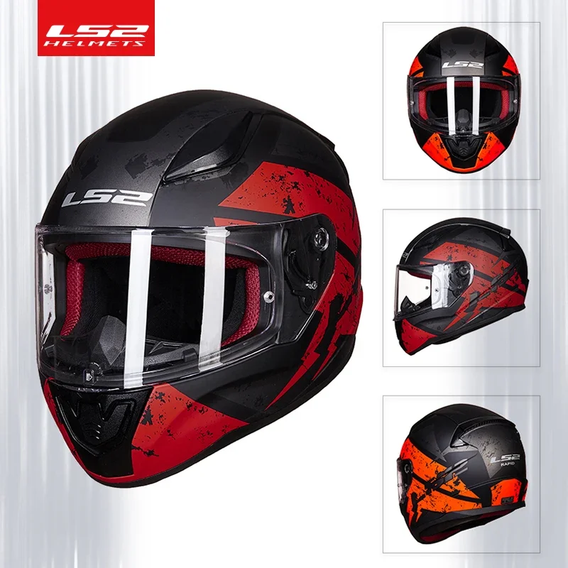 Capacete LS2 FF353 Ǯ ���̽� ������� ��� Ls2 Rapid Street Racing Casque Moto Casco ��� ECE ����
