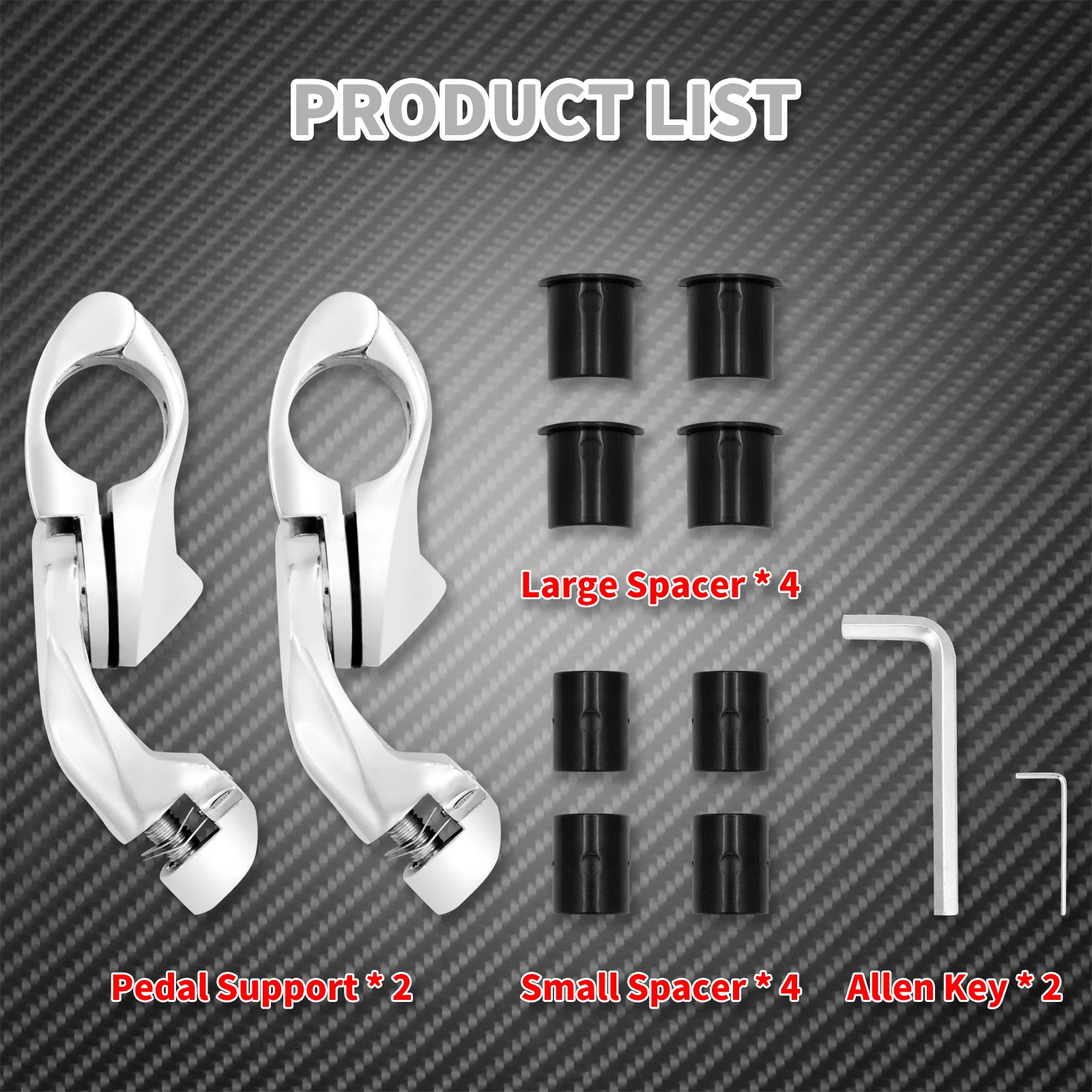 Motorcycle 32mm 1-1/4" Highway Crash Bar Pegs Short Footpegs Clamps Engine Guard Mounts For Harley Sportster XL Softail Touring