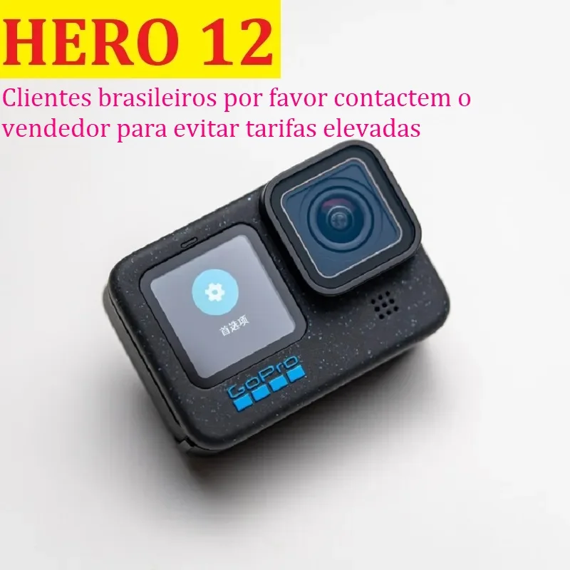 Gopro Hero 12 Black Action Camera Go Pro Hero12 Hero10 5.3K 60 + Fotocamera Impermeabile