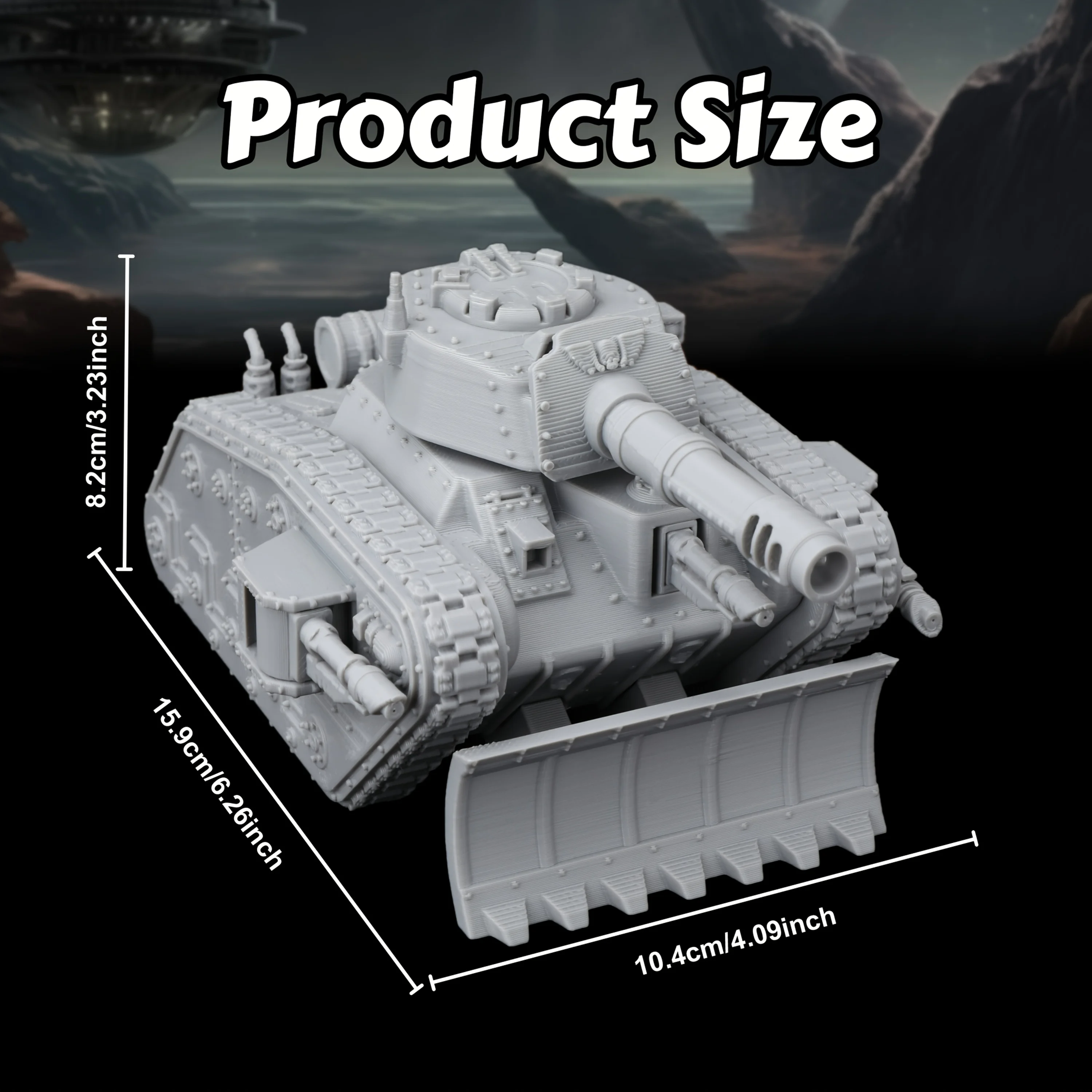 Sci-Fi Armored Tank Chariot Miniature for Futuristic TTRPG Battles