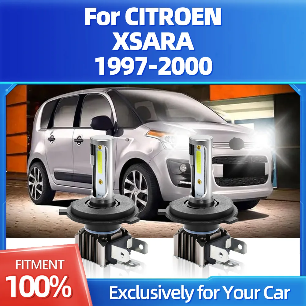 

2Pcs Led Car Lights 18000LM Auto Headlamp Super Bright 6000K Canbus No Error 12V 60W For CITROEN XSARA 1997 1998 1999 2000