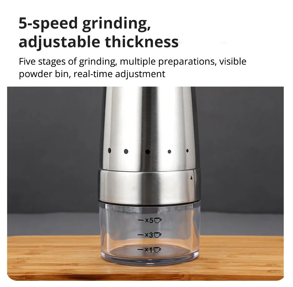 Description Picture 5 of itemNew Upgrade Portable Electric Coffee Grinder TYPE-C USB Charge Profession Ceramics Grinding Core Coffee Beans Grinder