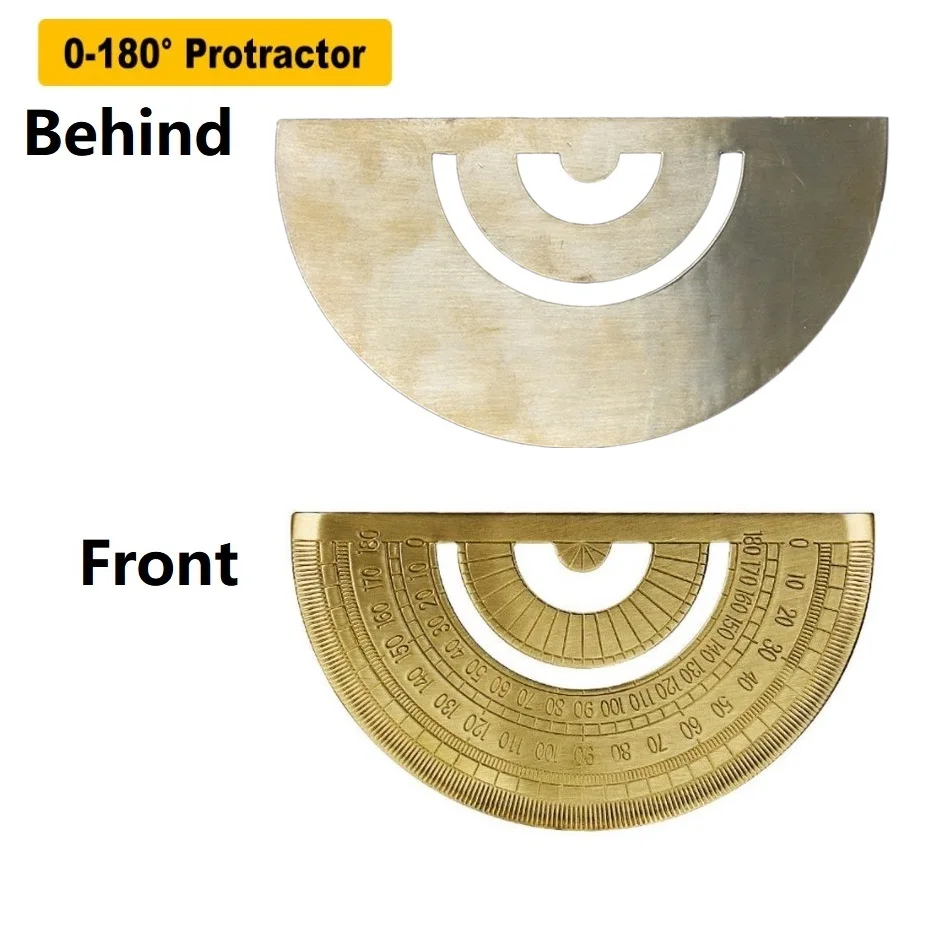 0-180 Degree Metal Brass Copper Protractor Office School Supplies Measuring Drawing Tool School Educational Supplies For Math 2