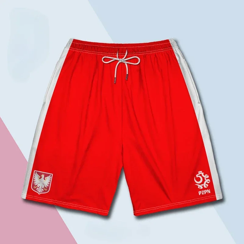 Poland Chile US Soccer National Team Training Shorts Men's Women's 3D Printing Comfortable Casual Breathable Quick Drying 2