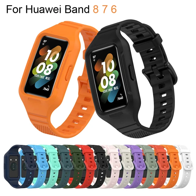 Nylon Strap For Huawei band 8 Correa Bracelet with Case Watchband For Huawei  band 8 Women Strap Replacement Sport Wristband - AliExpress