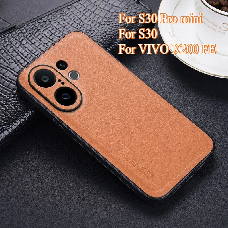 Premium PU Leather Shockproof Matte Hard Case - Silicone Protective Shell