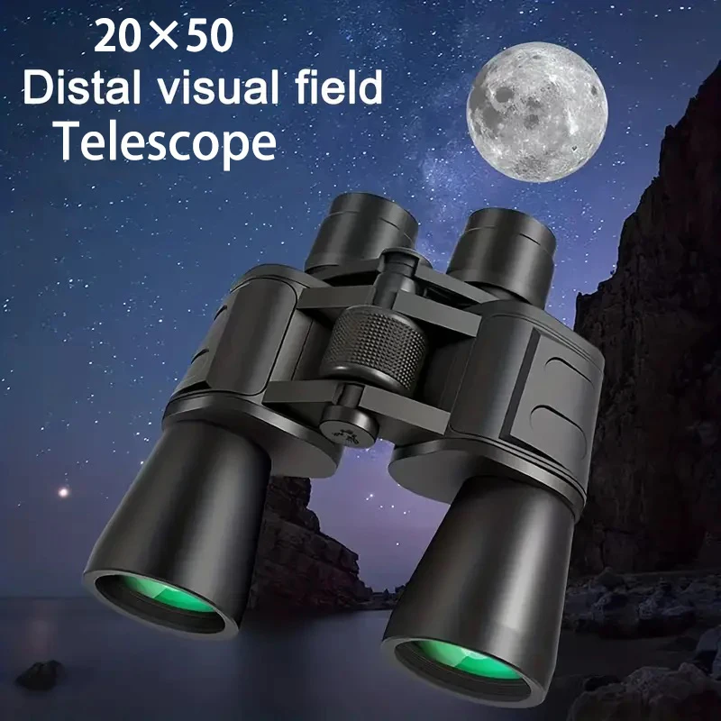 20x50 Military Powerful Long Range Binoculars Zoom HD BAK4-Prism High Magnification Professional Telescope For Hunting Tourism