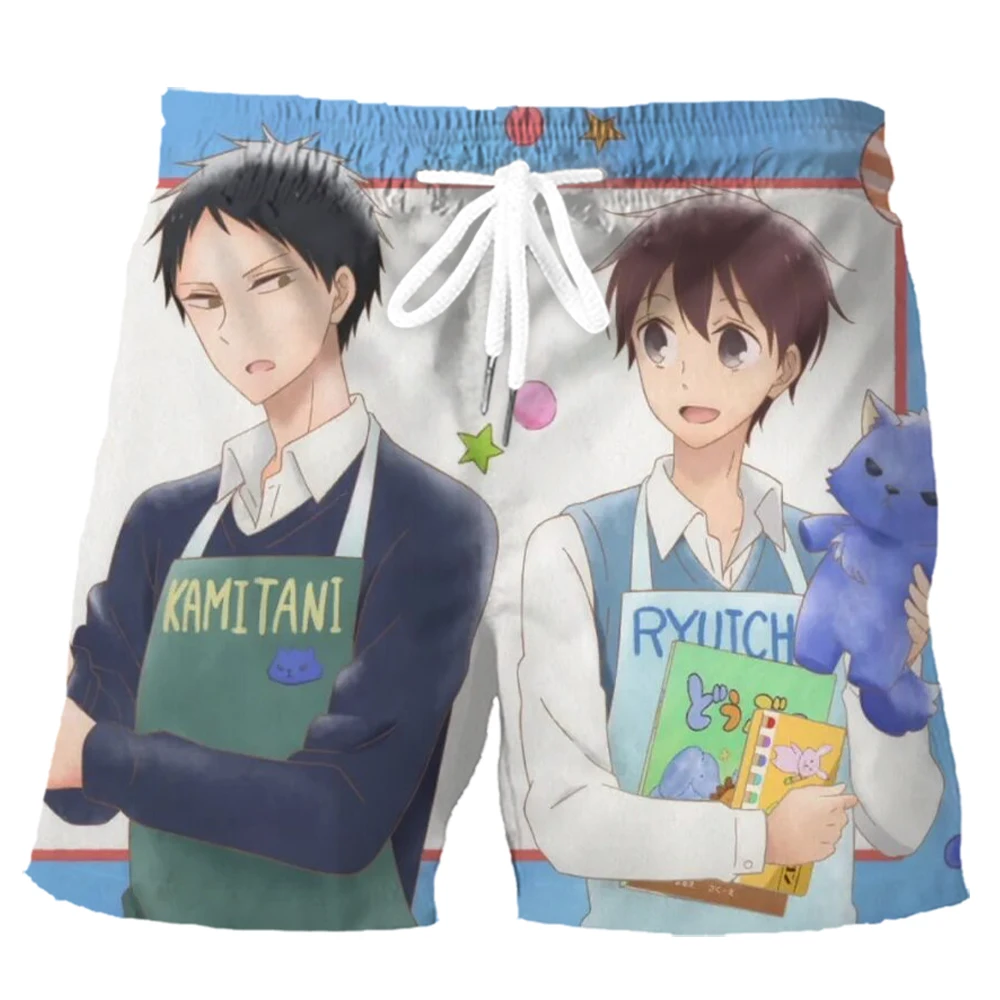 

CLOOCL Funny Anime Shorts Men Fashion 3D Graphics School Babysitters Board Shorts Casual Mens Clothing Ropa Para Hombre