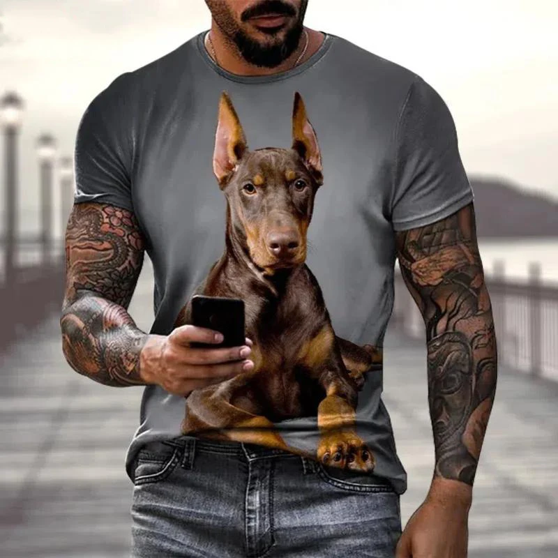 Mens Casual Short Sleeve Oversized T Shirt