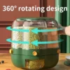 9kg Grains Storage Box 360° Rotating Separated Sealed Grain Rice Dispenser Kitchen Moisture-proof Food Container Storage Box 2