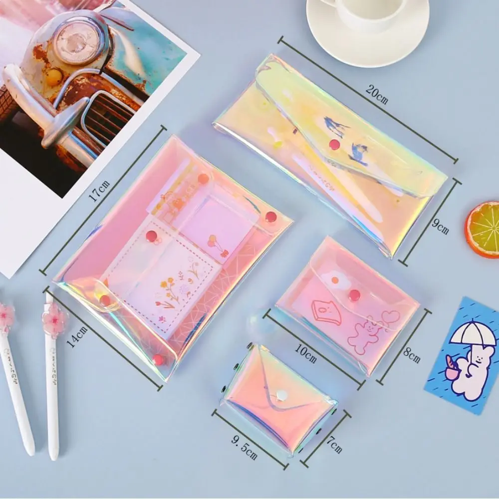 High Quality Transparent Pocket Wallet Multifunctional Waterproof Cosmetic Bag PVC Storage Bag Men&Women