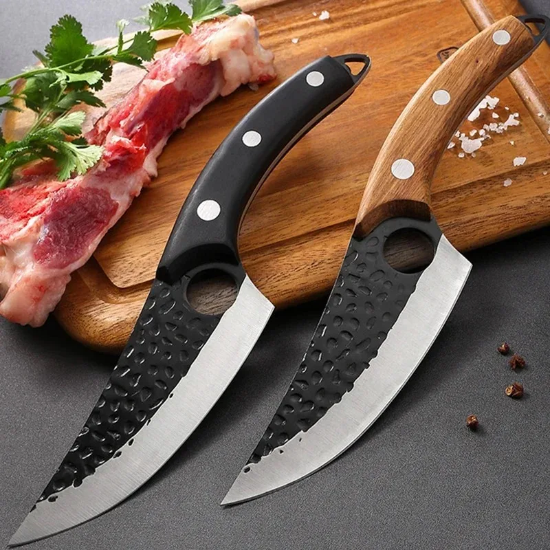 5.5" Meat Cleaver Fishing Knife Handmade Forged Viking Chef Knife Stainless Steel Kitchen Butcher Boning Cover kitchen knife,meat cleaver