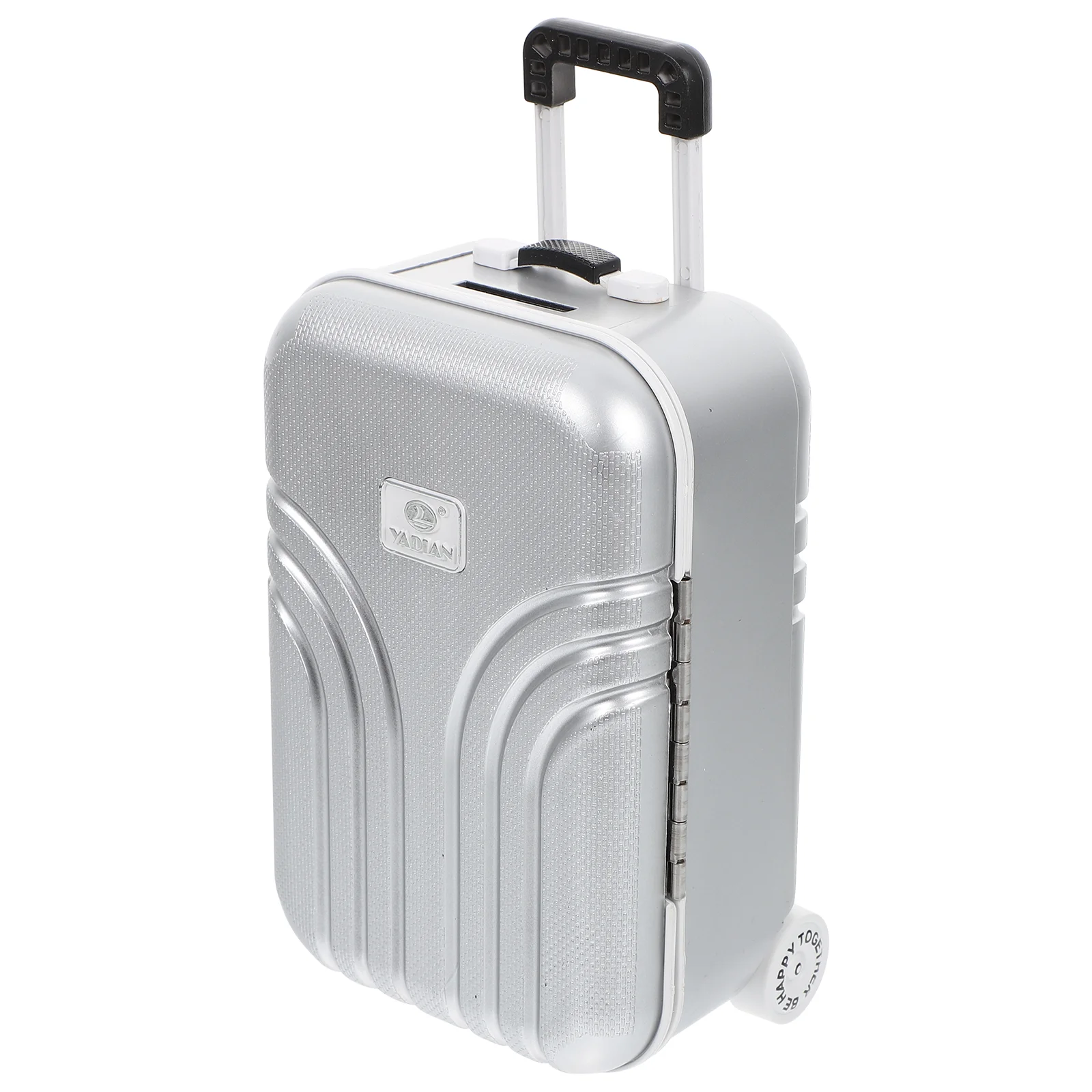 Portable Suitcase Piggy Bank Travel Girl Toy Plastic Stuffed Desktop Saving Pot 4