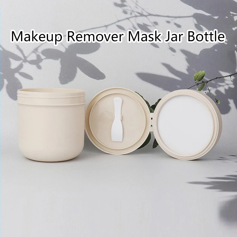 1pcs 300/400ml Refillable Makeup Remover Jar With Spoon Plastic Empty Makeup Jar Pot Travel Face Cream Lotion Cosmetic Container Sb0b6f98b7d0a4177ac6e0a80b4ab9eddc