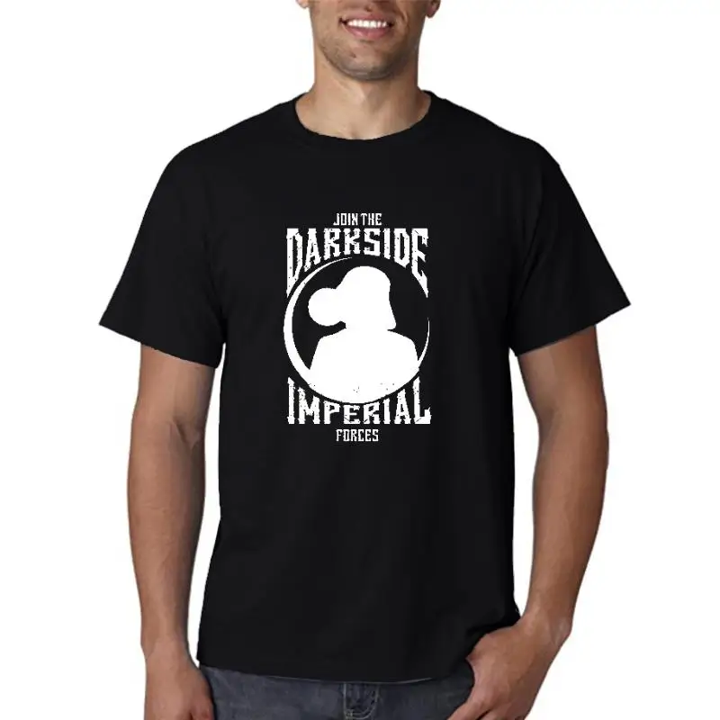 Unisciti Alla Maglietta Darkside Mens Imperial Dark Side Forces White Cool Gift Personality Tee Shirt