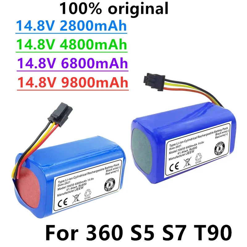 

Free Shipping2022 New 14,8V 9800mAh Roboter-staubsauger Batterie Pack Für 360 S5 S7 T90 Robotic Staubsauger Ersatz Batterien