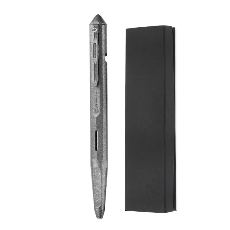 티타늄 합금 전술 펜, 창의력 볼트 유형, 다기능 EDC 도구, 휴식 윈도우 펜, 캠핑 서명 펜, 상자 포함 선물