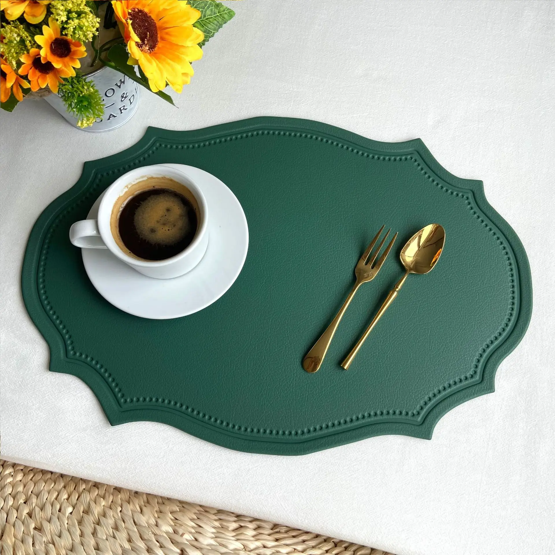 Retro Leather Table Placemat 5