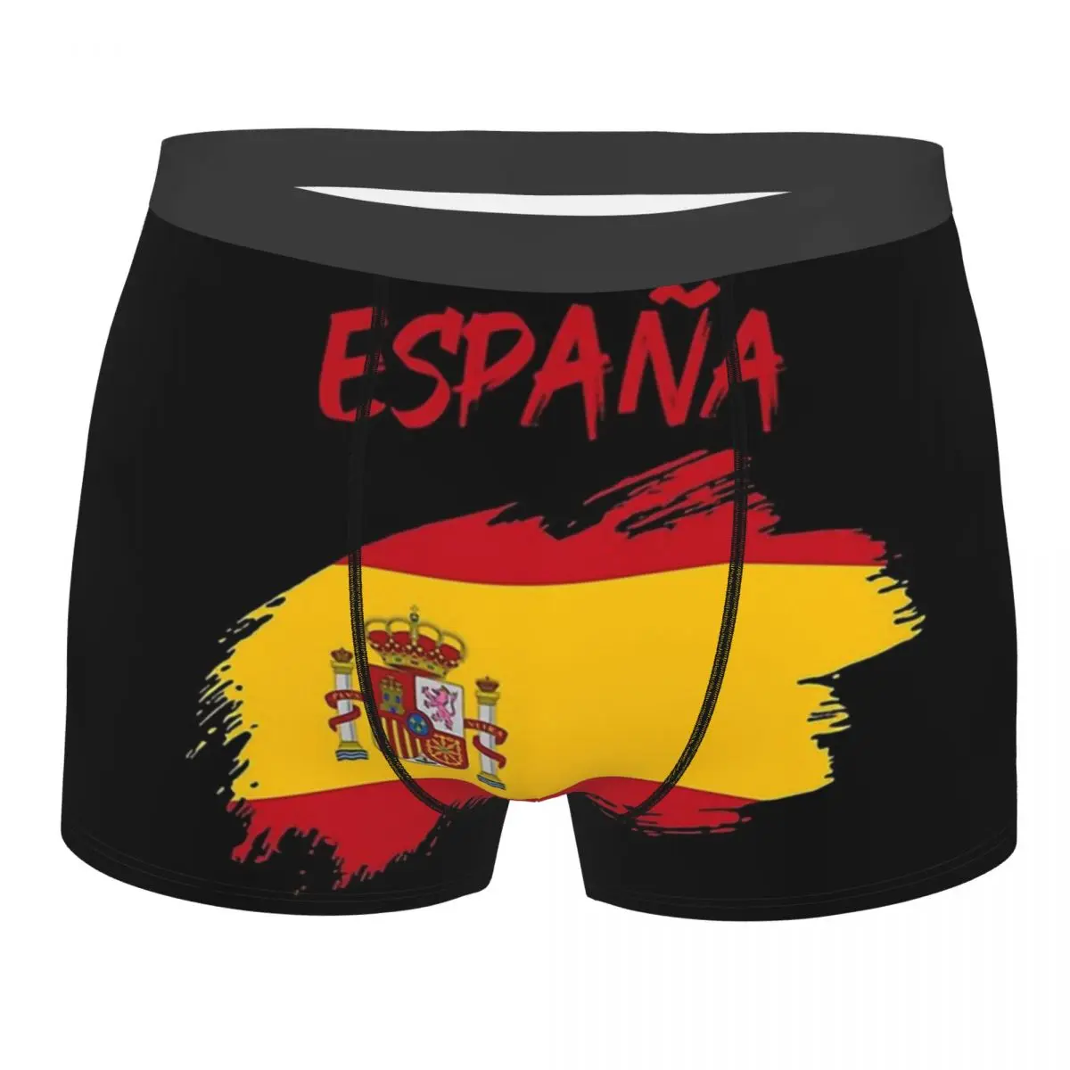 Calzoncillos de algodón con bandera de España para hombre, ropa interior Sexy, pantalones cortos con bandera de España, Campeonato de Europa -