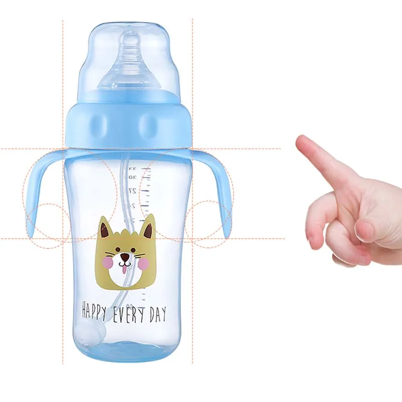 3 In 1 Child Water Bottle Baby Sippy Cups Anti-choked Kids