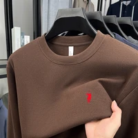 T-shirt à manches longues à col rond élégant et luxueux, un sweat-shirt ample raffiné de la marque Paul qui est tendance pour les hommes 3
