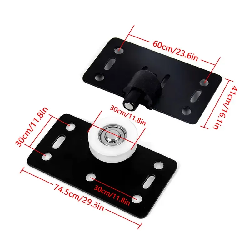 1set Door Rollers Stainless Steel Sliding Door Wheel Cabinet Nylon Pulley Hanging Wheel For Wardrobe Furniture Hardware sliding door roller,sliding door pulley