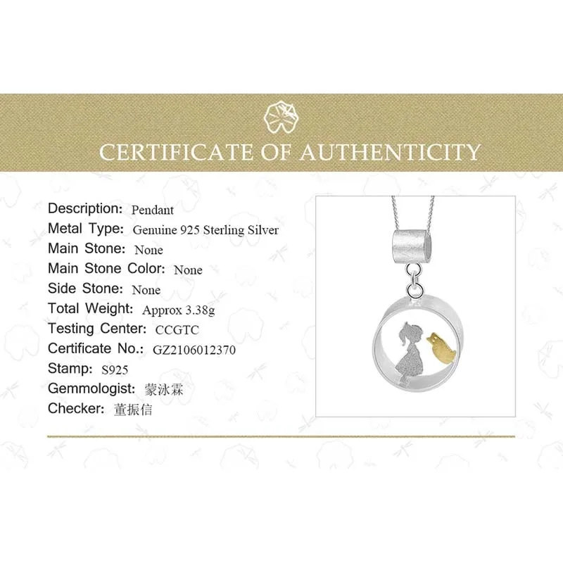 Lotus Fun Real 925 Sterling Silver Creative Handmade Fine Jewelry Meeting Love With Cat Pendant without Necklace for Women Gift silver pendant,silver necklace charms