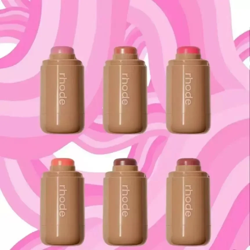 American Rode Blush Stick Cream New Hailey Lip and Cheek Pocket Rouge Piggy Authentic Girl Cosmetics 5